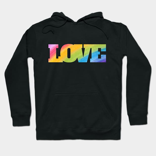 Rainbow love | LGBTQ+ Hoodie by Fayn